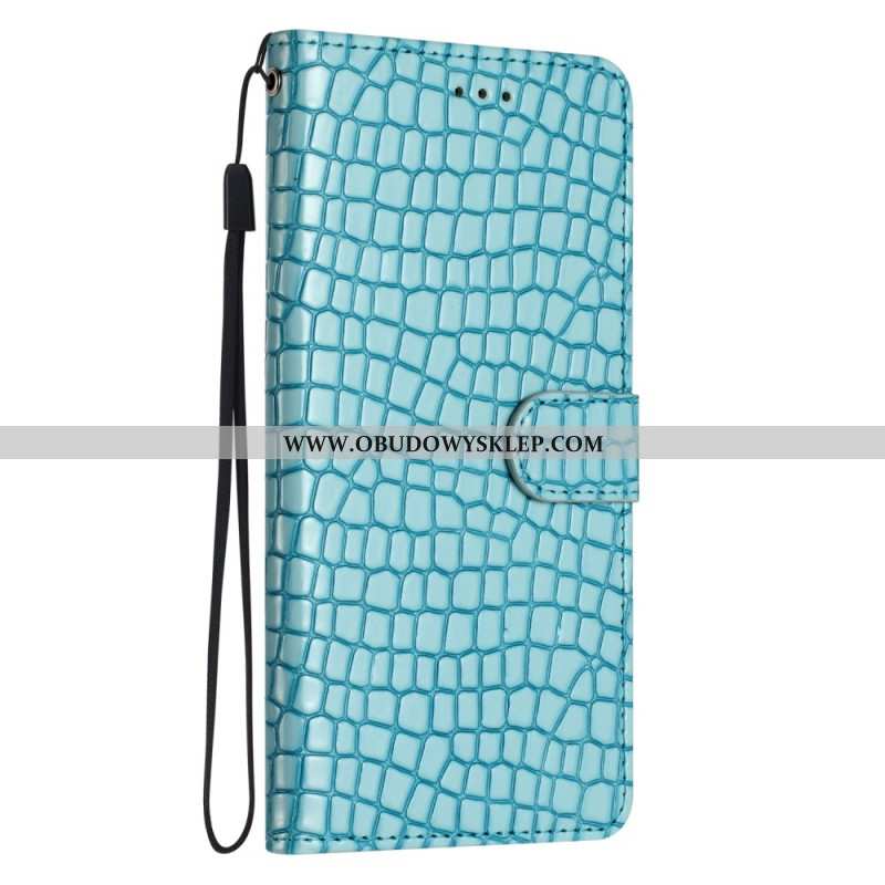 Etui Folio Samsung Galaxy A16 5g Efekt Krokodyla Etui Ochronne