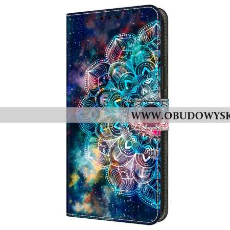Etui Folio Samsung Galaxy A16 5g Żyroskopowy Wzór Kwiatowy Etui Ochronne