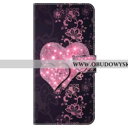Etui Folio Samsung Galaxy S24 5g Koronkowe Serca