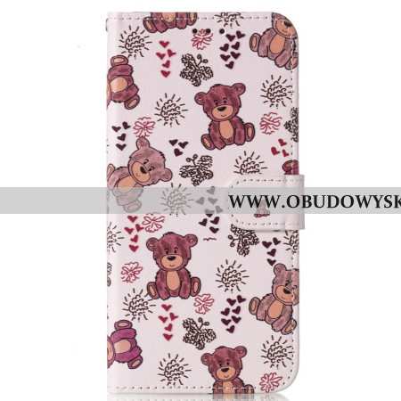 Etui Folio Samsung Galaxy S24 Fe Niedźwiedź Etui Ochronne