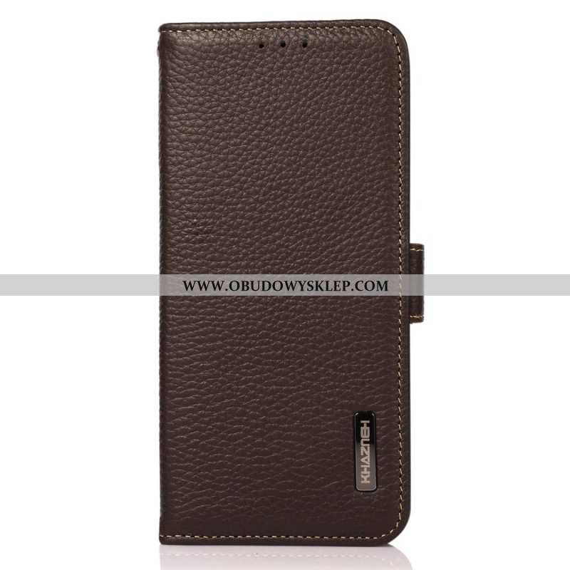 Etui Folio Samsung Galaxy S24 Fe Skóra Z Blokadą Rfid Khazneh Etui Ochronne