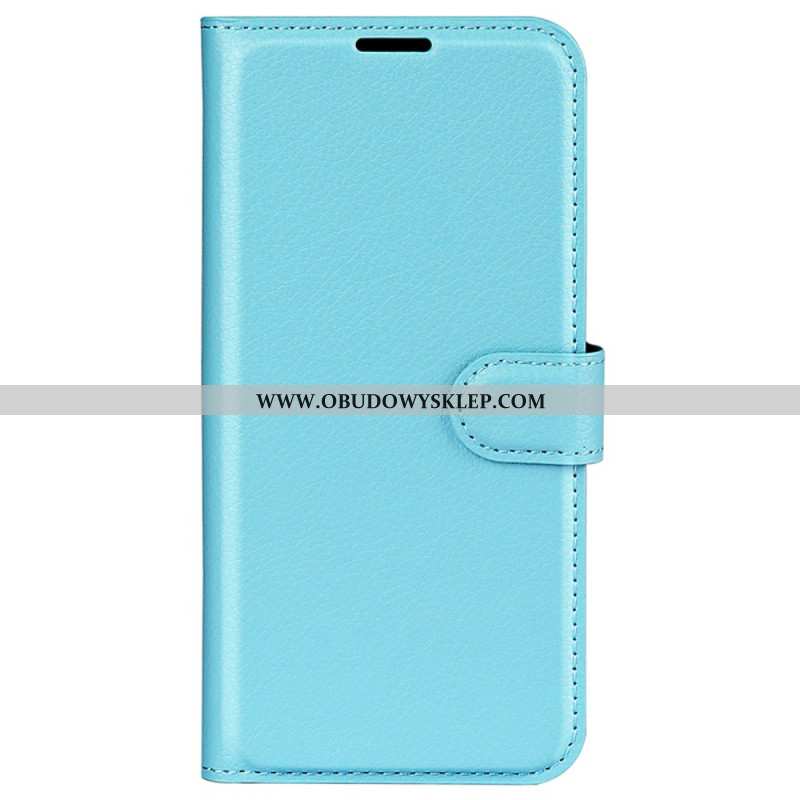 Etui Folio Xiaomi 14 Pro Klasyczna Sztuczna Skóra Litchi