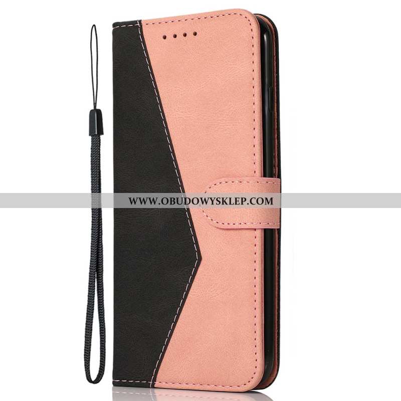 Etui Folio Xiaomi 14t Dwukolorowy Pasek Etui Ochronne