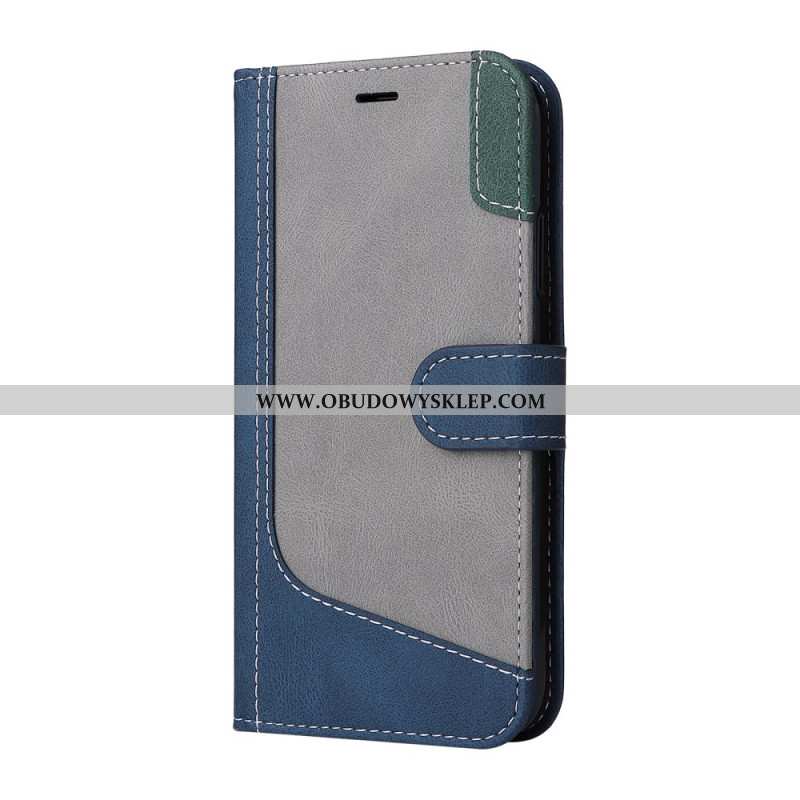 Etui Folio Xiaomi Redmi Note 13 4g Trójkolorowy Z Paskiem