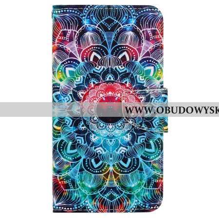 Etui Folio Xiaomi Redmi Note 13 4g Wzór Paska Z Mandalą