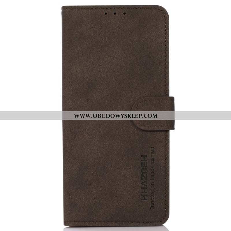 Etui Folio Xiaomi Redmi Note 13 Pro 4g Skórzany Styl Khazneh Etui Ochronne