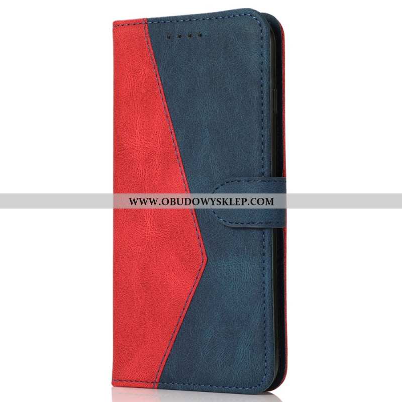 Etui Folio iPhone 16 Plus Dwukolorowy Pasek
