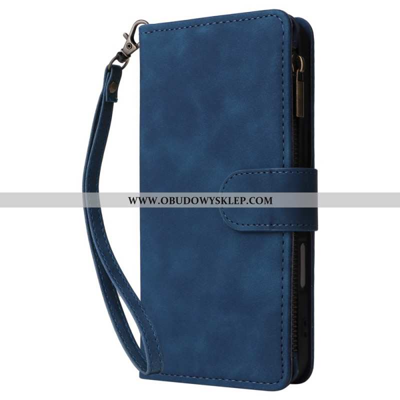 Etui Folio iPhone 16 Plus Z Portfelem Zapinanym Na Zamek Etui Ochronne