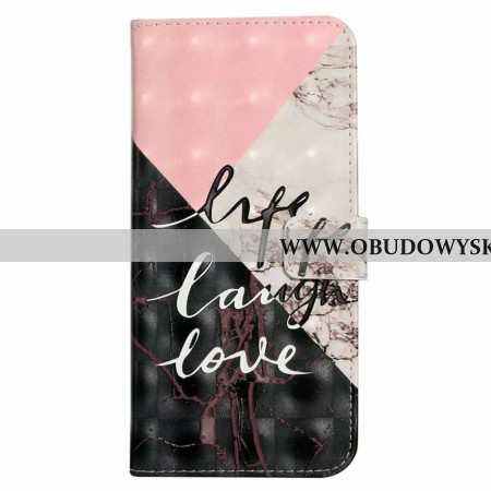 Etui Folio iPhone 16 Życie Śmiech Miłość