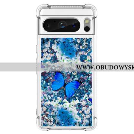 Etui Google Pixel 8 Pro Błyszczący Motyl Etui Ochronne
