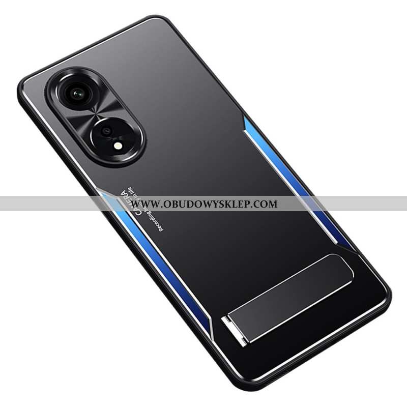 Etui Oppo A98 5g Efekt Metalowy Ze Wsparciem Etui Ochronne