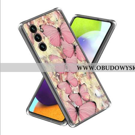 Etui Samsung Galaxy A15 Różowe Motyle