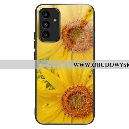 Etui Samsung Galaxy A15 Słoneczniki Ze Szkła Hartowanego