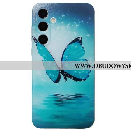 Etui Samsung Galaxy A16 5g Niebieski Motyl