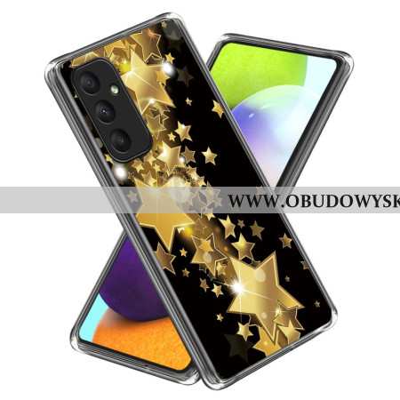 Etui Samsung Galaxy A55 5g Złote Gwiazdki