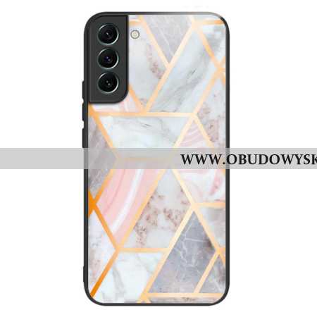 Etui Samsung Galaxy S24 Plus 5g Szkło Hartowane Z Różowego Marmuru Etui Ochronne