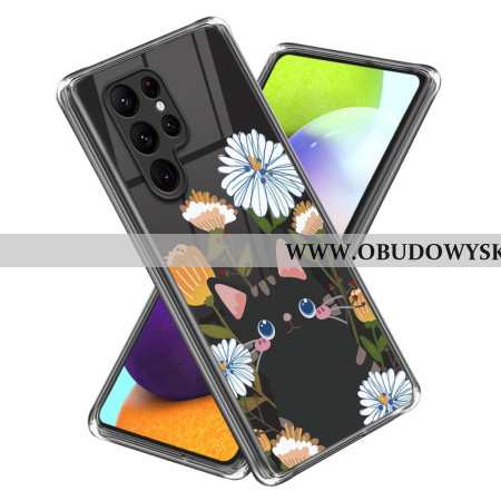 Etui Samsung Galaxy S24 Ultra 5g Kwiaty I Kot