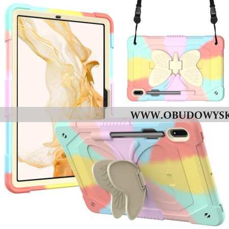 Etui Samsung Galaxy Tab S9 Wspornik Motylkowy I Pasek Na Ramię