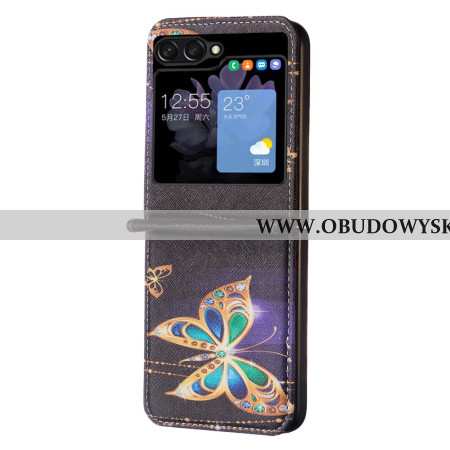 Etui Samsung Galaxy Z Flip 5 Złote Motyle