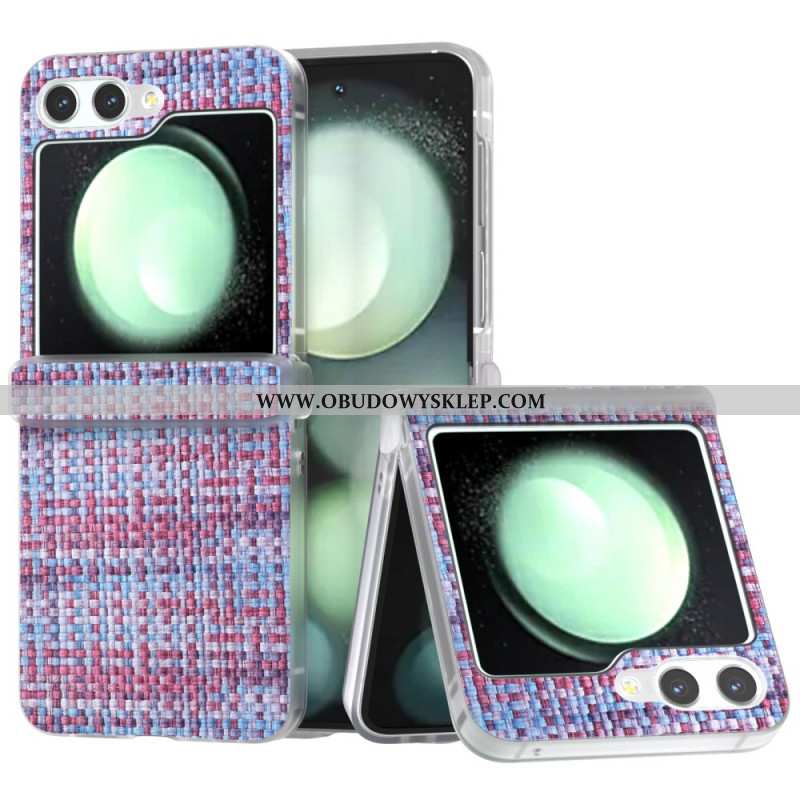 Etui Samsung Galaxy Z Flip 6 Efekt Tkaniny Etui Ochronne