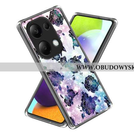 Etui Xiaomi Redmi Note 13 Pro 4g Fioletowe Kwiaty Etui Ochronne