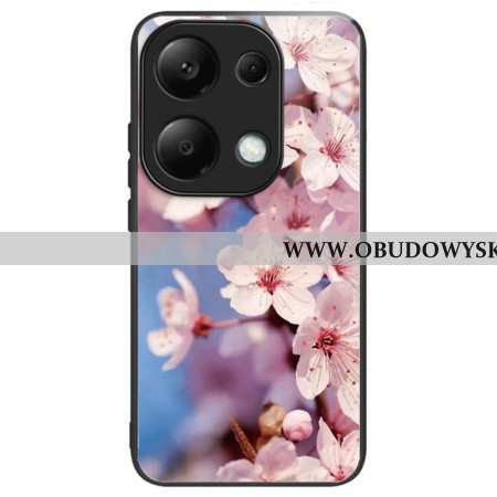 Etui Xiaomi Redmi Note 13 Pro 4g Kwiaty Brzoskwini Ze Szkła Hartowanego Etui Ochronne