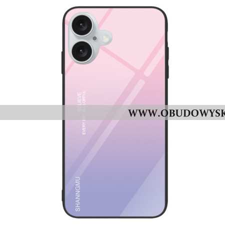 Etui iPhone 16 Plus Gradalne Szkło Hartowane Różowy Fioletowy Etui Ochronne
