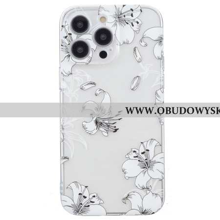 Etui iPhone 16 Pro Max Białe Kwiaty