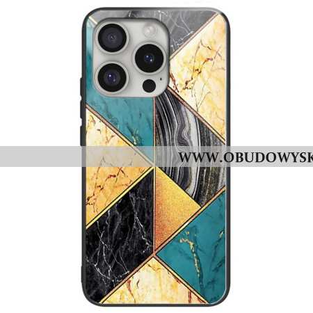 Etui iPhone 16 Pro Max Żółty I Zielony Marmur