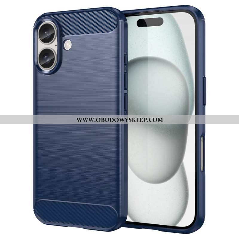 Etui iPhone 16 Szczotkowane Włókno Węglowe Etui Ochronne