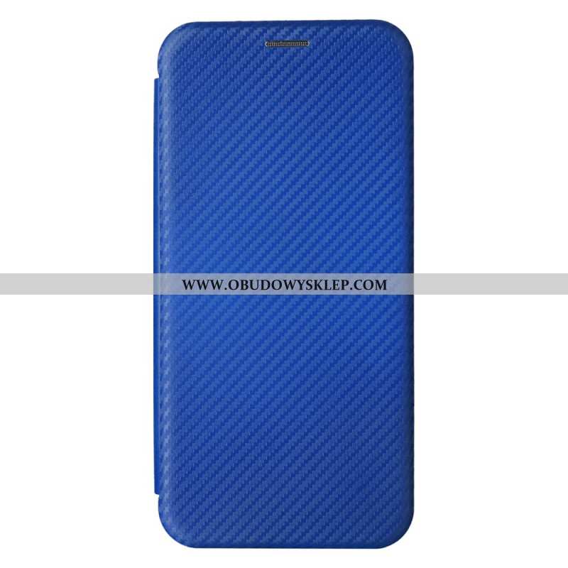 Flip Kotelot Do Samsung Galaxy A15 Klasyczne Włókno Węglowe