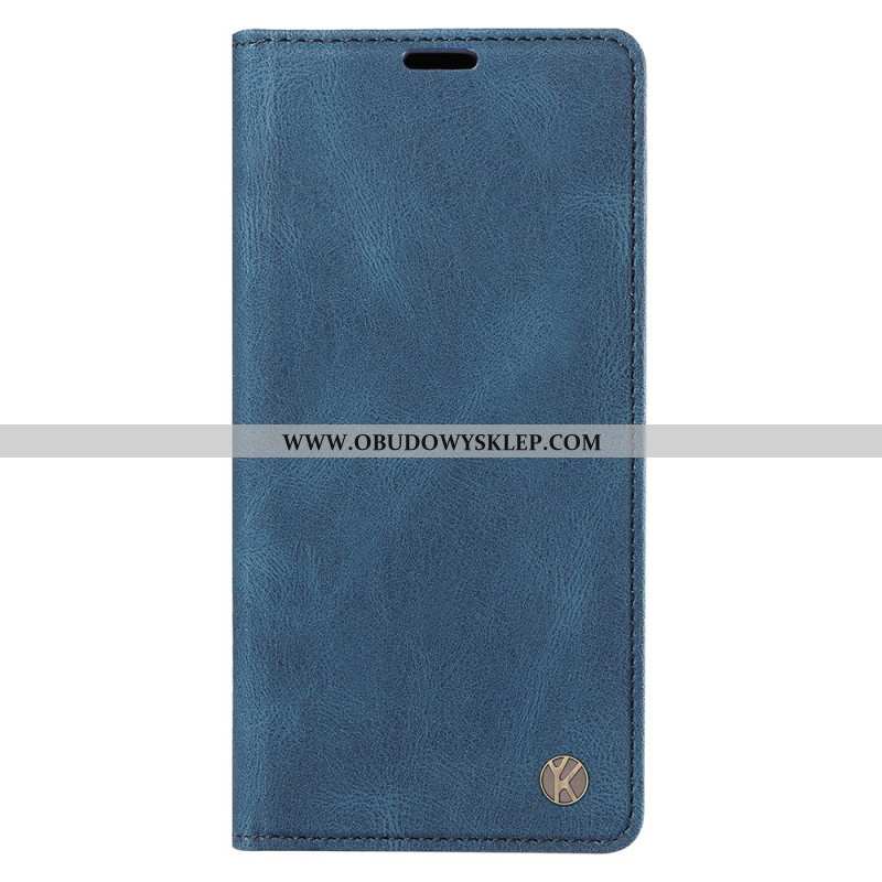 Flip Kotelot Do iPhone 16 Pro Efekt Zamszu Yikatu