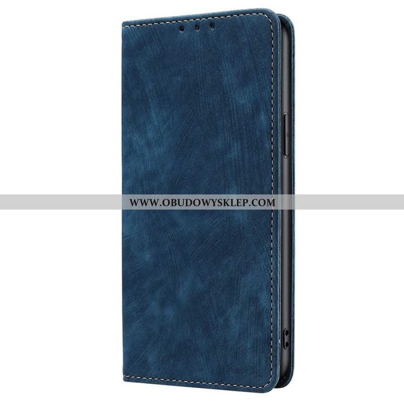 Flip Kotelot Oneplus 12 5g Etui Na Telefon Ochrona Rfid Z Efektem Zamszu