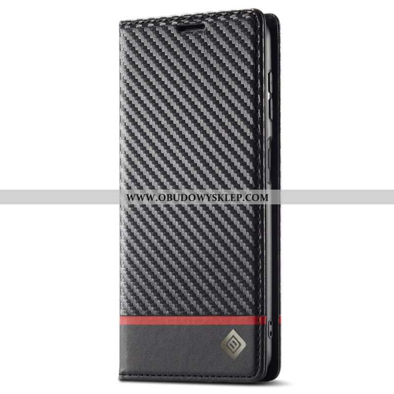 Flip Kotelot Samsung Galaxy A15 5g Włókno Węglowe Lc.imeeke Etui Ochronne
