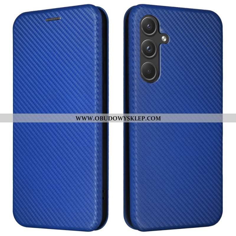 Flip Kotelot Samsung Galaxy A55 5g Etui Na Telefon Tekstura Włókna Węglowego