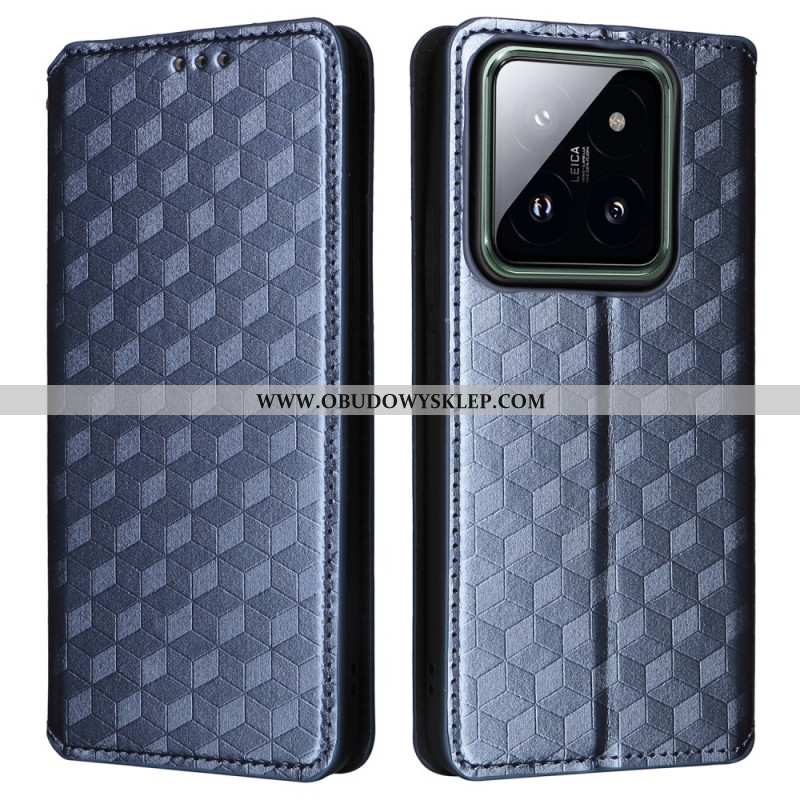 Flip Kotelot Xiaomi 14 Pro Kostki 3d