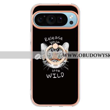 Futerały Google Pixel 9 Pro Xl Etui Na Telefon Pierścień Wspierający Kota / Tygrysa