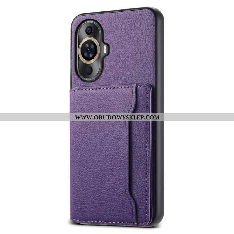 Futerały Huawei Nova 12s Etui Na Telefon Podpórka Na Karty Z Efektem Skóry