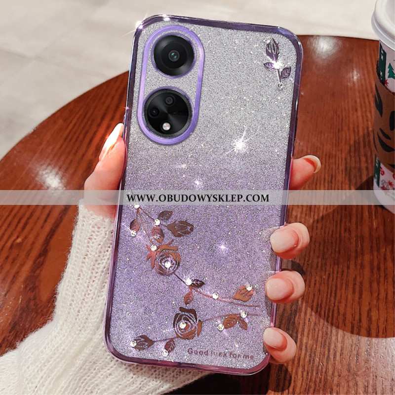 Futerały Oppo A98 5g Etui Na Telefon Kwiaty I Cyrkonie Kadem