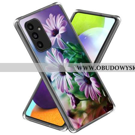 Futerały Samsung Galaxy A15 5g Etui Na Telefon Fioletowe Chryzantemy