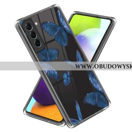 Futerały Samsung Galaxy S24 5g Etui Na Telefon Przezroczyste Niebieskie Motyle