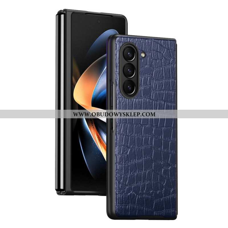 Futerały Samsung Galaxy Z Fold 5 Etui Na Telefon Styl Skóry Krokodyla