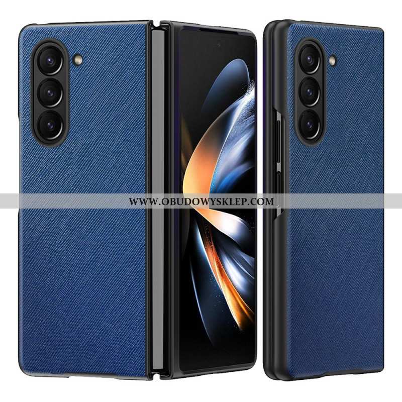Futerały Samsung Galaxy Z Fold 5 Etui Na Telefon Styl Skóry Z Efektem Tkaniny