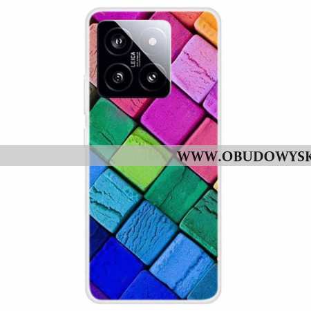 Futerały Xiaomi 14 Etui Na Telefon Kolorowe Klocki