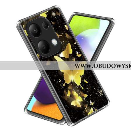 Futerały Xiaomi Redmi Note 13 Pro 4g Etui Na Telefon Złote Motyle