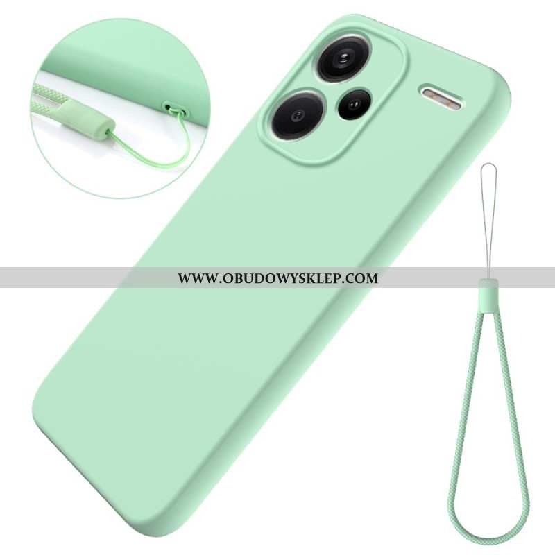 Futerały Xiaomi Redmi Note 13 Pro Plus 5g Etui Na Telefon Pasek Z Płynnego Silikonu