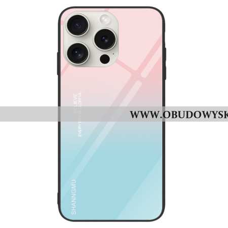 Futerały iPhone 16 Pro Etui Na Telefon Różowe I Niebieskie Gradientowe Szkło Hartowane