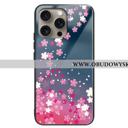 Futerały iPhone 16 Pro Max Etui Na Telefon Szkło Hartowane Deszcz Serc