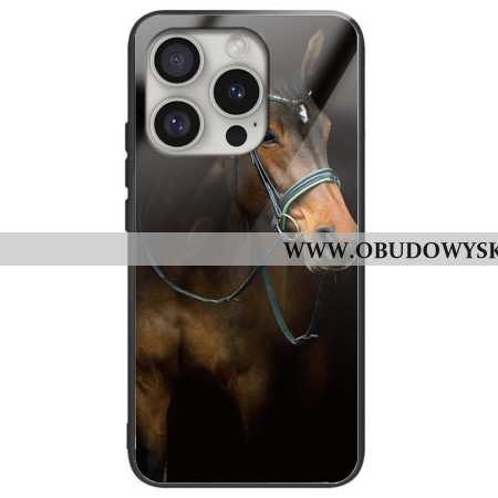Futerały iPhone 16 Pro Max Etui Na Telefon Szkło Hartowane Z Nadrukiem Konia
