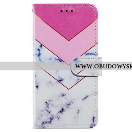 Obudowa Oppo A98 5g Etui Na Telefon Wędzony Marmur Z Paskiem